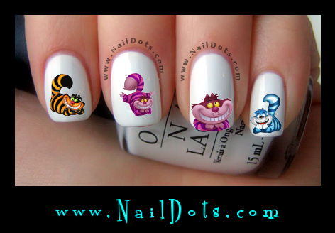 Alice Cat Nail Decals
