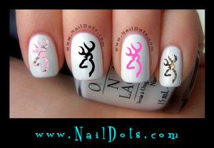 Buck Deer Nail Decals
