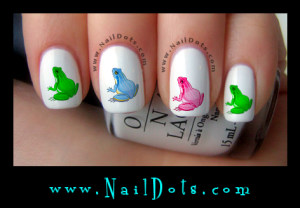 Frog Nail Decals