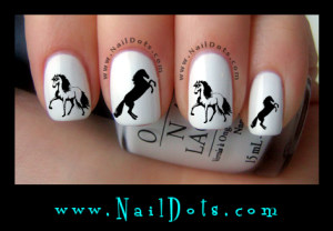Horses Nail Decals