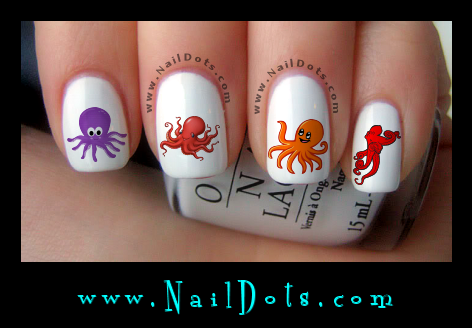 Octopus Nail Decals