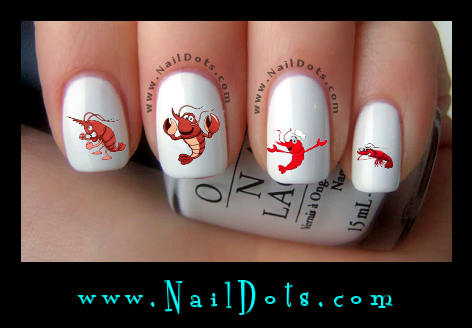 Shrimp Nail Decals