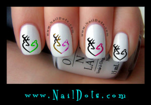 Deer Heart Nail Decals