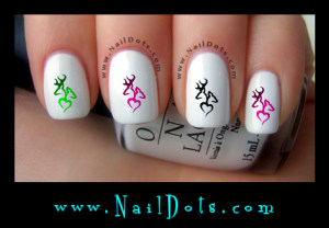 Deer over Heart Nail Decals