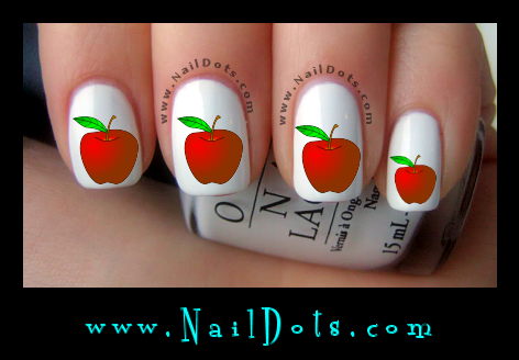 Apple Nail Decals