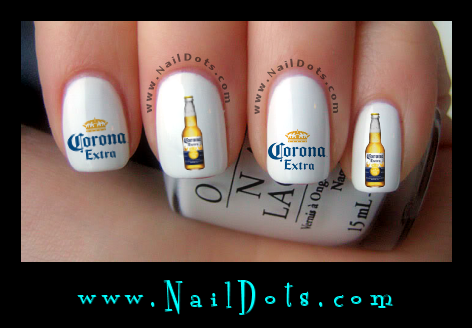 Corona Nail Decals