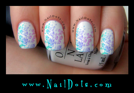 Pastel Bubble Nail Wraps