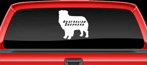 Austrailian Shepherd Window Decal