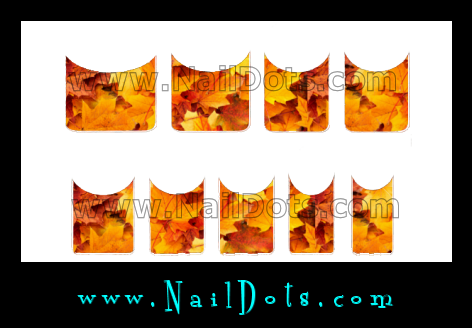 Fall Leaf  Nail Tips
