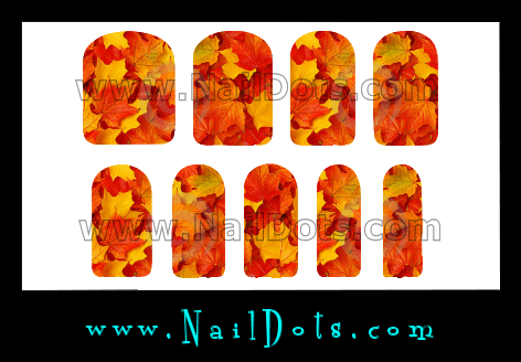 fall leaves Nail Wraps