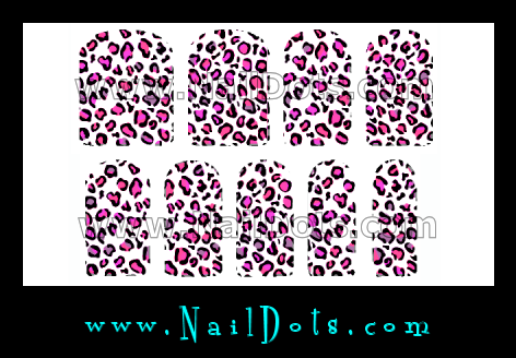 Pink Leopard Nail Wraps