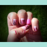 Pink Camo Nail Wraps or Nail Tips