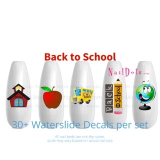 Back to School Nail Decals