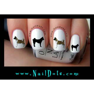 Akita Nail Decals
