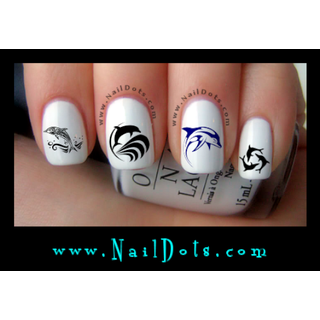 Dolphin Set 2 Nail Decal