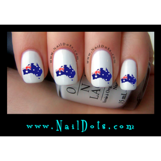 Australia Island Flag Nail Decals
