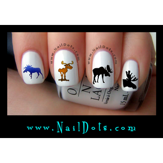Moose Nail Decal