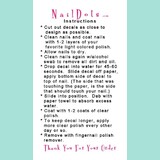 Cute Bird Nail Decal