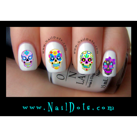 Sugar Skulls 2 Nail Decals