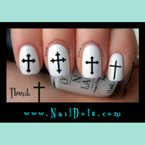 Cross Nail Decal - Set 2