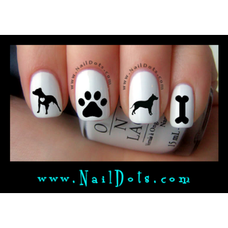 Pit Bull Nail Decal