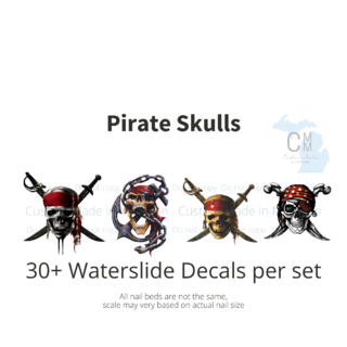 Pirate Skull Nail Decal