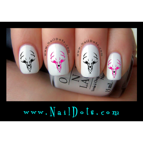 Buck Deer Nail Decal