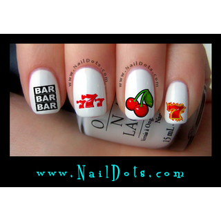 Vegas Slots Nail Decal