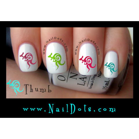 Tribal Kangaroo Nail Decals