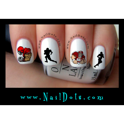Football Nail Decals (Set 2)