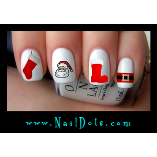 Santa Set Nail Decals