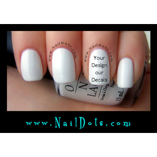 A) Custom Order Nail Decal - ORDER FIRST