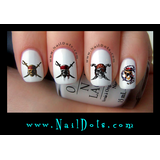 Pirate Skull Nail Decal