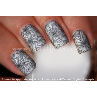 Spider Web Nail Wraps or Nail Tips