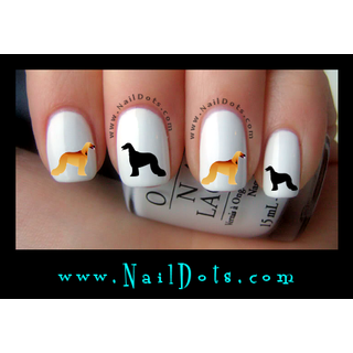 Afghan Hound Nail Decal