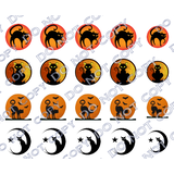 Cat in the moon Nail Decal