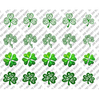 Celtic Clover Nail Decals
