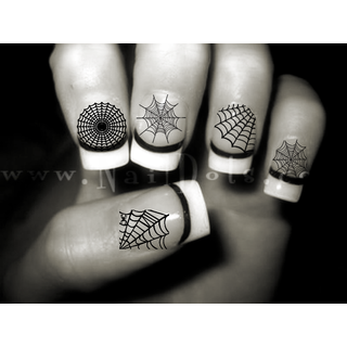 Spider Web Nail Decals