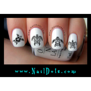 Tribal Turtle Nail Decal