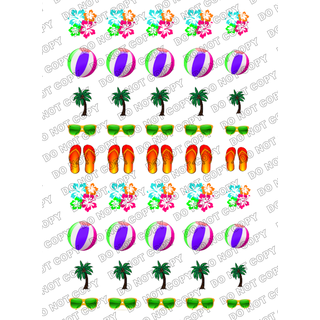 Beach Bum Nail Decal