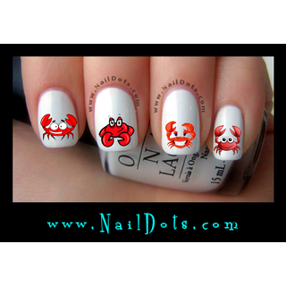 Cute Crabs Nail Decal