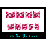 Pink Camo Nail Wraps or Nail Tips
