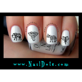 Tribal Elephant Nail Decal