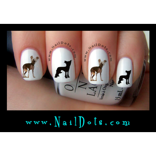 Chinese Crested Nail Decals