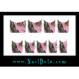 Pink Camo Nail Wraps or Nail Tips