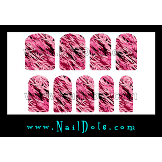 Pink Camo Nail Wraps or Nail Tips
