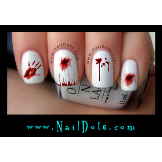 Blood Splatter Nail Decals