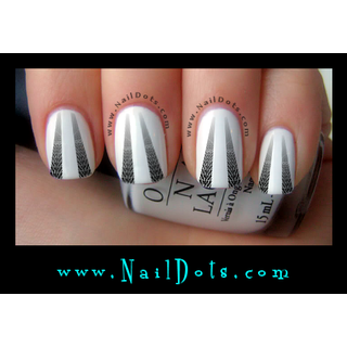 Straight Tire Tread Nail Decals