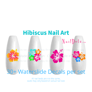 Hibiscus Collection Nail Decal