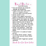 Orange Awareness Ribbon Nail Decals - Set 2
